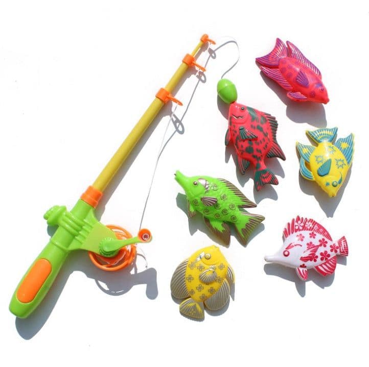 image-Magnetic Fishing Toy With 6 fish And a Fishing Rod
