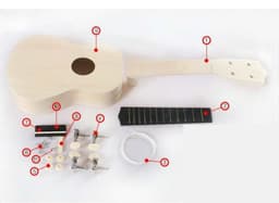 image-21 inch ukulele DIY handmade assembly, children's puzzle