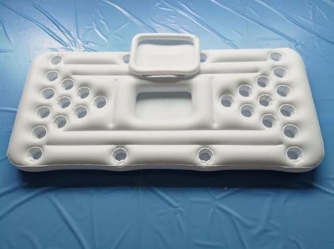 image-Water Party Air Mattress Ice Bucket Cooler Cup Holder Inflatable Beer Pong Table Pool Float