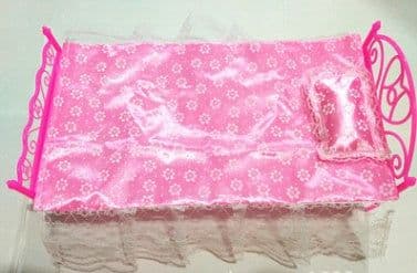 image-Dressing Table + Single Bed + Cloth Sofa Bedroom Furniture Bed Doll