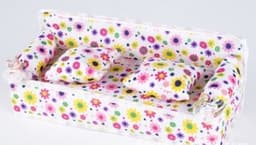 image-Dressing Table + Single Bed + Cloth Sofa Bedroom Furniture Bed Doll