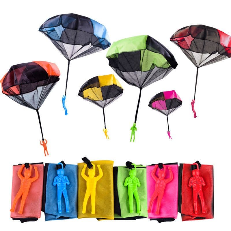 image-Hand Throwing Mini Soldier Camouflag Parachute Funny Toy Kid Outdoor Game Educational Fly Parachute Sport For Parent Child Toys