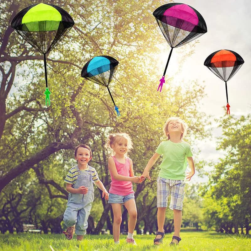 image-Hand Throwing Mini Soldier Camouflag Parachute Funny Toy Kid Outdoor Game Educational Fly Parachute Sport For Parent Child Toys