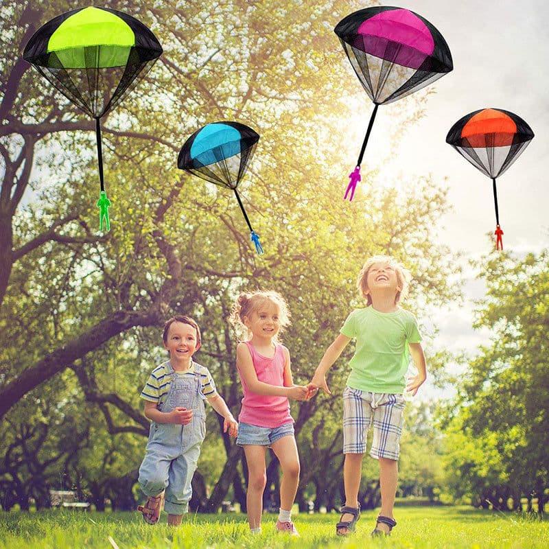 image-Hand Throwing Mini Soldier Camouflag Parachute Funny Toy Kid Outdoor Game Educational Fly Parachute Sport For Parent Child Toys
