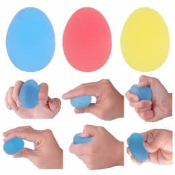 image-Hands Expander Silicone Egg Massage Hand Expander Gripper Strengths Stress Relief Ball Forearm Finger Exercise Equipment 4 Color