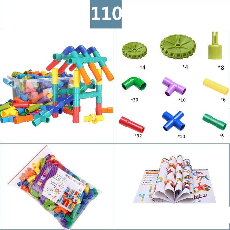 image-Pipeline Building Blocks Kindergarten Puzzle Teaching Equipment