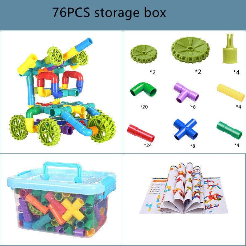 image-Pipeline Building Blocks Kindergarten Puzzle Teaching Equipment