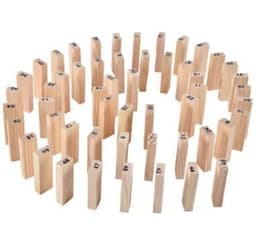 image-Wooden Domino Toy Tower Wood Building Blocks Toy 54pcs 4pcs Stacker