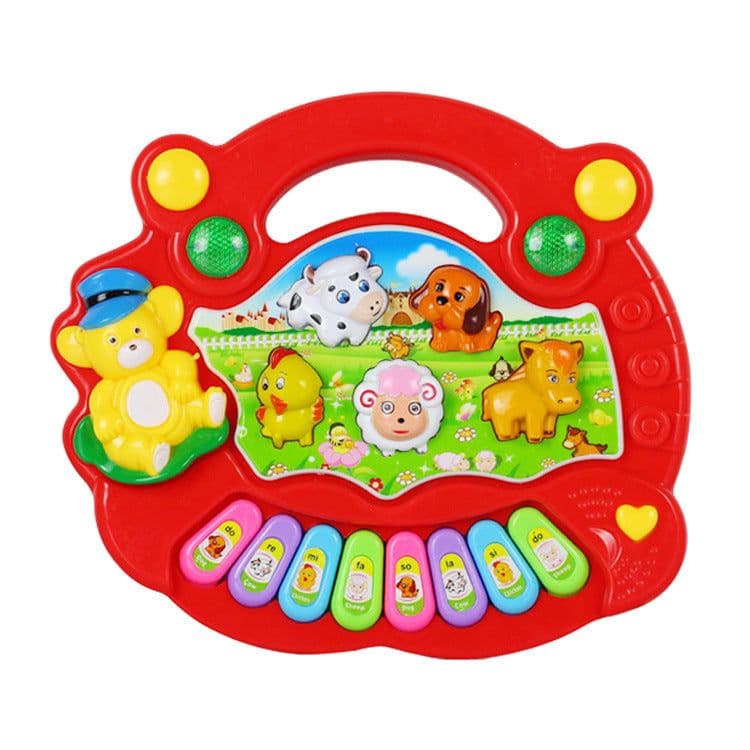 image-Educational Toys Farm Animal Keyboard Musical Instrument Child Baby Toys