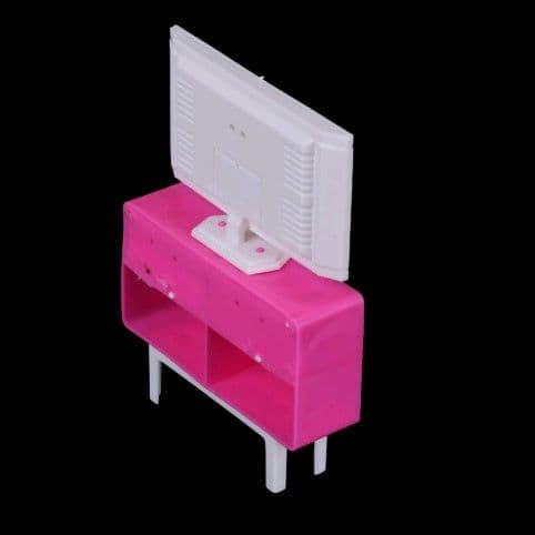 image-Doll Household Items TV Cabinet TV DVD Player Toys