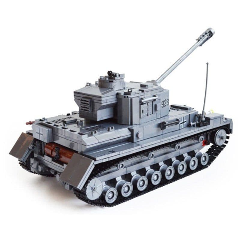 image-Kazi Large Panzer IV Tank 1193pcs Building Blocks Military Army Constructor set Educational Toys for Children Compatible
