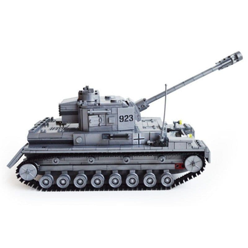 image-Kazi Large Panzer IV Tank 1193pcs Building Blocks Military Army Constructor set Educational Toys for Children Compatible