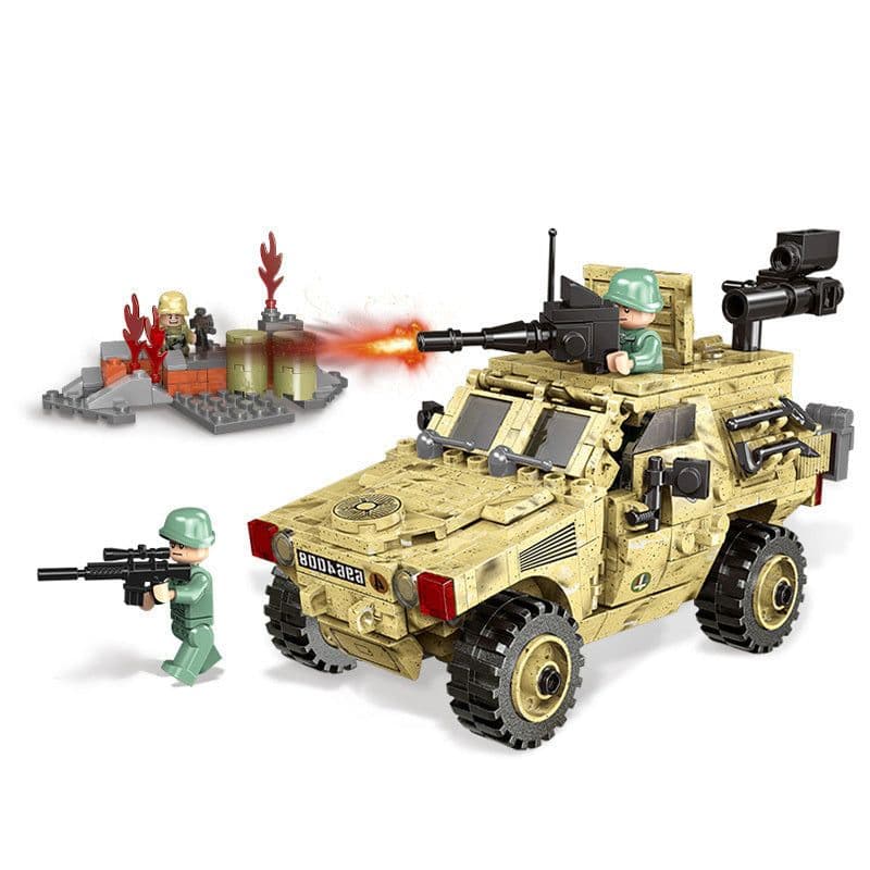 image-Kazi Large Panzer IV Tank 1193pcs Building Blocks Military Army Constructor set Educational Toys for Children Compatible