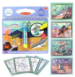 image-Children's baby water painting can be used repeatedly Graffiti this magical graffiti colorful water album eight bags