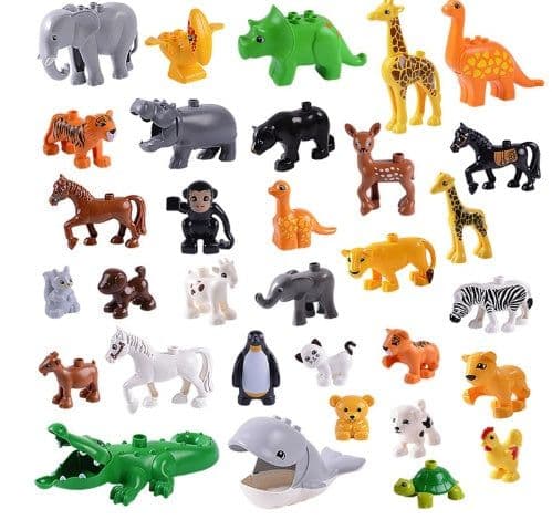 image-Children's large particles compatible building blocks enlightenment boy and girl puzzle assembly toys
