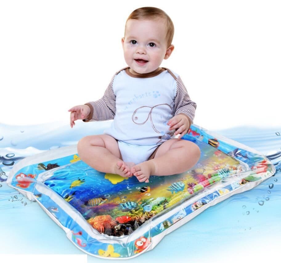 image-Baby Inflatable Water Mat, Infants Summer Beach Water Mat Patted Pad Water Cushion For Infants Toddlers Summer Activity Play Toys Baby Pillows
