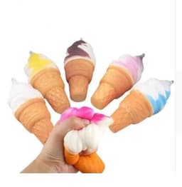 image-Slow rebound simulation ice cream small torch sweet pendant decompression toy squeezing music
