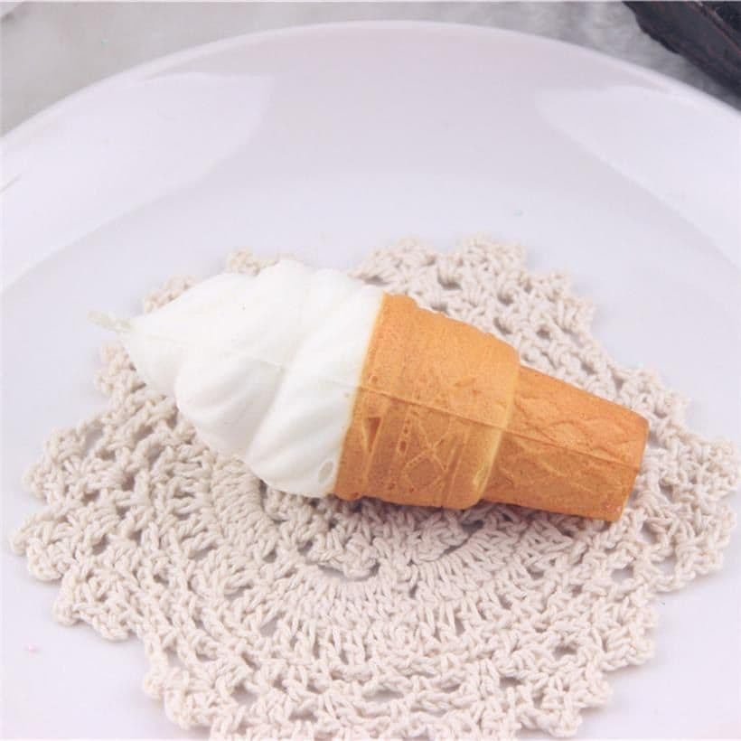 image-Slow rebound simulation ice cream small torch sweet pendant decompression toy squeezing music