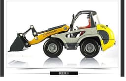 image-Alloy Car 1 50 Forklift Loader Bulldozer Engineering Car Car Model Children's Toys