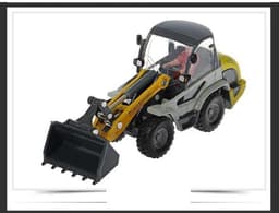 image-Alloy Car 1 50 Forklift Loader Bulldozer Engineering Car Car Model Children's Toys