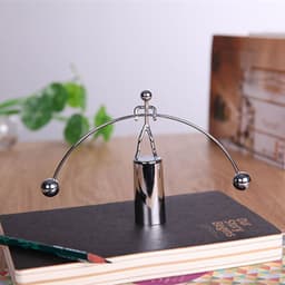 image-Balance Iron Ball Crafts Stainless Steel Swing Weightlifting Iron Man Tumbler Decoration