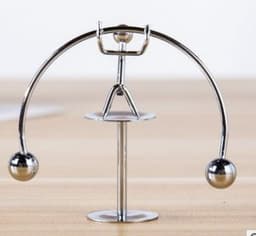 image-Balance Iron Ball Crafts Stainless Steel Swing Weightlifting Iron Man Tumbler Decoration
