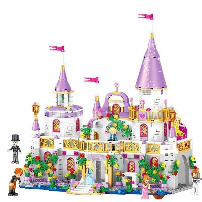 image-QL1106 Windsor Castle Dreams Fairy City Children and Girls Puzzle Assembled Building Blocks Toys