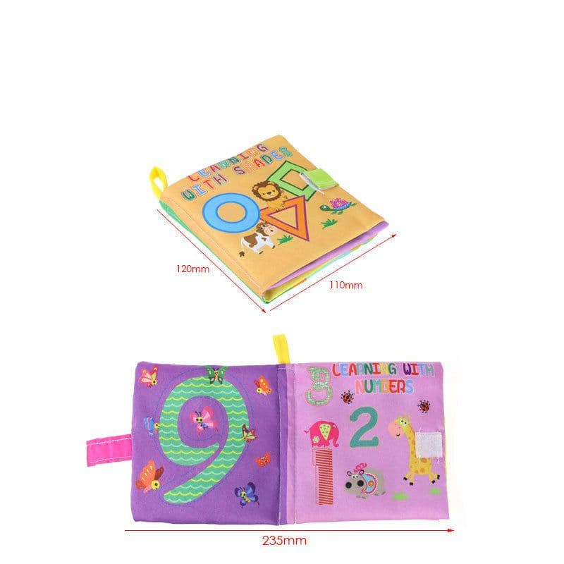 image-4 Style Baby Toys Soft Cloth Books Rustle Sound Infant Educational Stroller Rattle Toy Newborn Crib Bed Baby Toys 0-36 Months