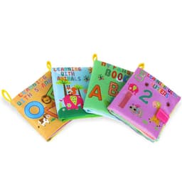 image-4 Style Baby Toys Soft Cloth Books Rustle Sound Infant Educational Stroller Rattle Toy Newborn Crib Bed Baby Toys 0-36 Months