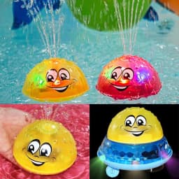 image-Spray Water Light Rotate With Shower Pool Kids Toys For Children Toddler Swimming Party