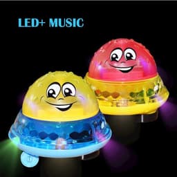 image-Spray Water Light Rotate With Shower Pool Kids Toys For Children Toddler Swimming Party