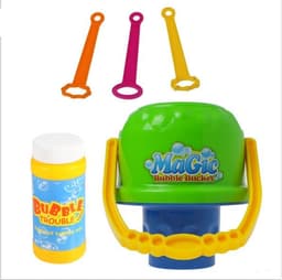 image-Anti-splashing bubbler magical magic cikoo new blowing bubble toy bucket