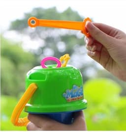 image-Anti-splashing bubbler magical magic cikoo new blowing bubble toy bucket