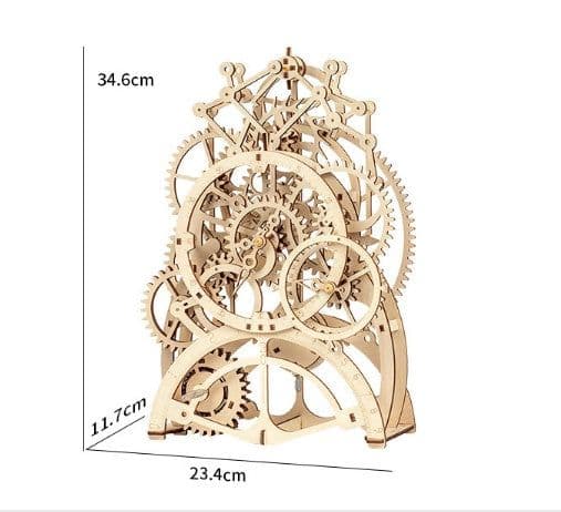 image-Constant pendulum clock gear when mechanically assembling models