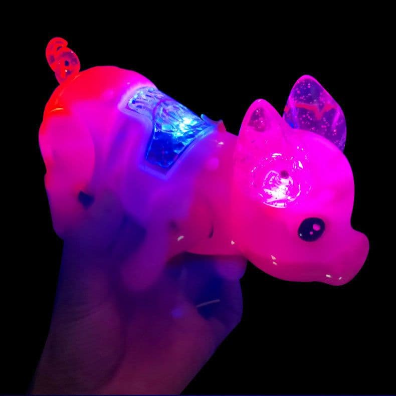 image-Glowing toy pig