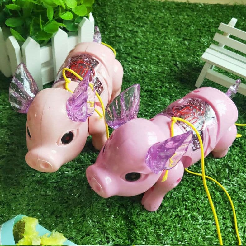 image-Glowing toy pig