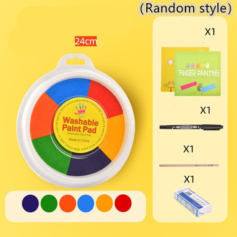 image-New Hot Selling Kindergarten Finger Print Mud Non-toxic Washable Pigment