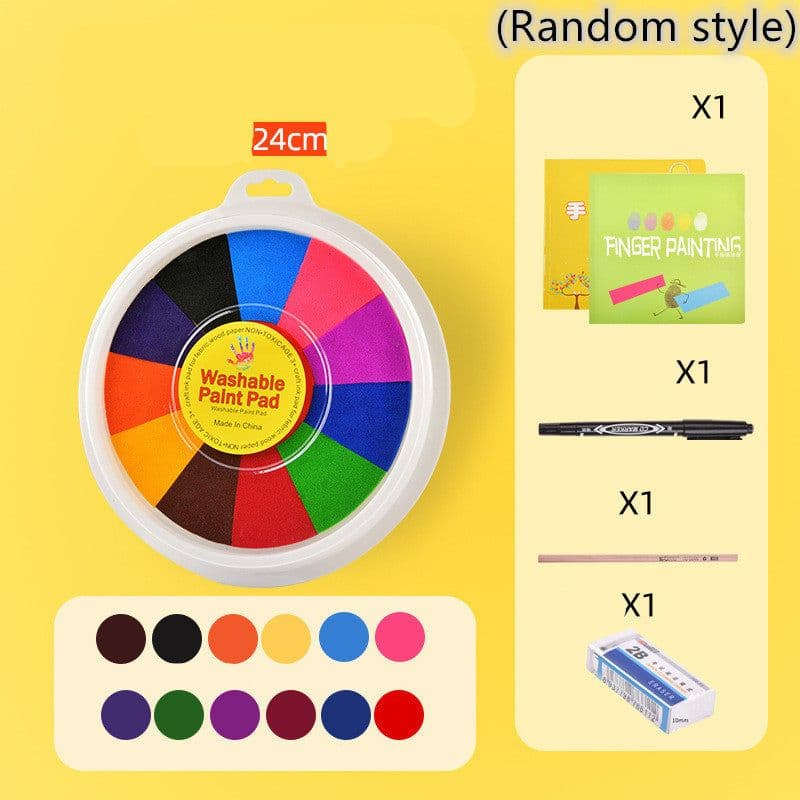 image-New Hot Selling Kindergarten Finger Print Mud Non-toxic Washable Pigment