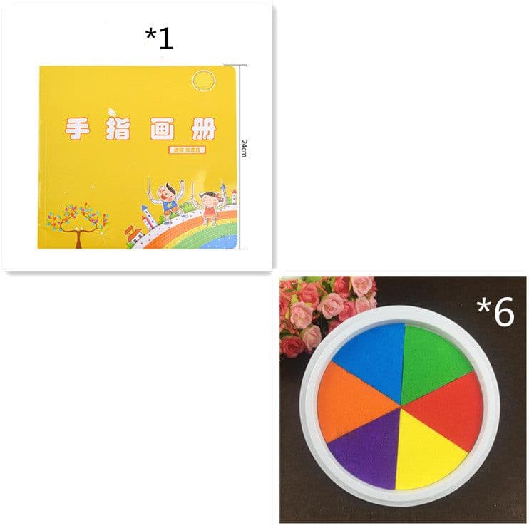 image-New Hot Selling Kindergarten Finger Print Mud Non-toxic Washable Pigment