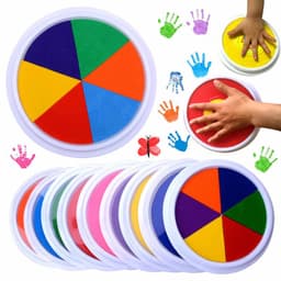 image-New Hot Selling Kindergarten Finger Print Mud Non-toxic Washable Pigment