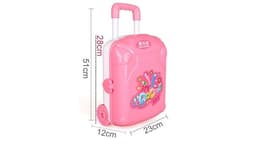image-Playright children's educational toys' doctor Sen luggage attire simulation trolley medicine box set