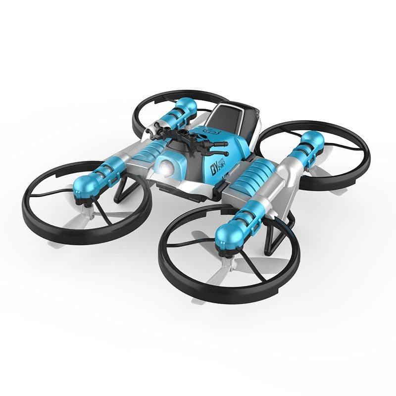 image-WiFi FPV RC Drone Motorcycle 2 in 1 Foldable Helicopter Camera 0.3MP Altitude Hold RC Quadcopter Motorcycle Drone 2 in 1 Dron