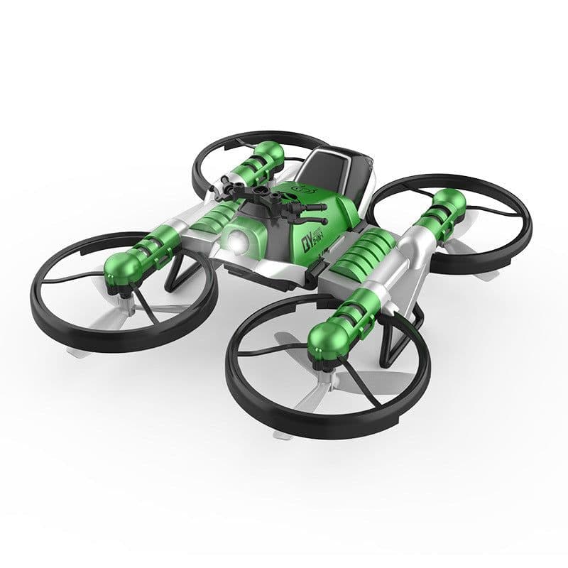 image-WiFi FPV RC Drone Motorcycle 2 in 1 Foldable Helicopter Camera 0.3MP Altitude Hold RC Quadcopter Motorcycle Drone 2 in 1 Dron