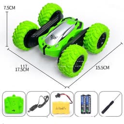 image-Remote control stunt car double-sided tumble bucket