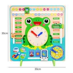 image-Montessori Wooden Toys Baby Weather Season Calendar Clock Time Cognition Preschool Educational Teaching Aids Toys For Children