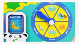 image-Montessori Wooden Toys Baby Weather Season Calendar Clock Time Cognition Preschool Educational Teaching Aids Toys For Children