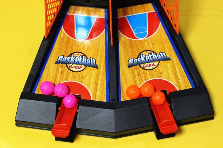 image-Double finger shooting basketball court