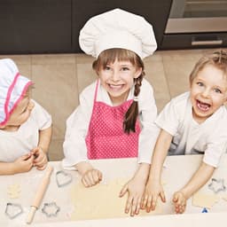 image-Children's apron cake cooking tools