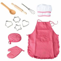 image-Children's apron cake cooking tools