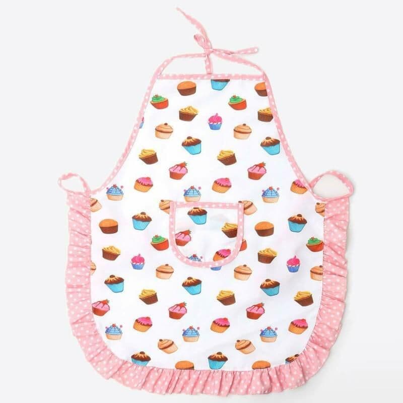 image-Children's apron cake cooking tools
